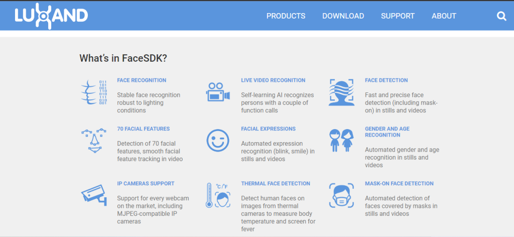 luxand facial recognition program