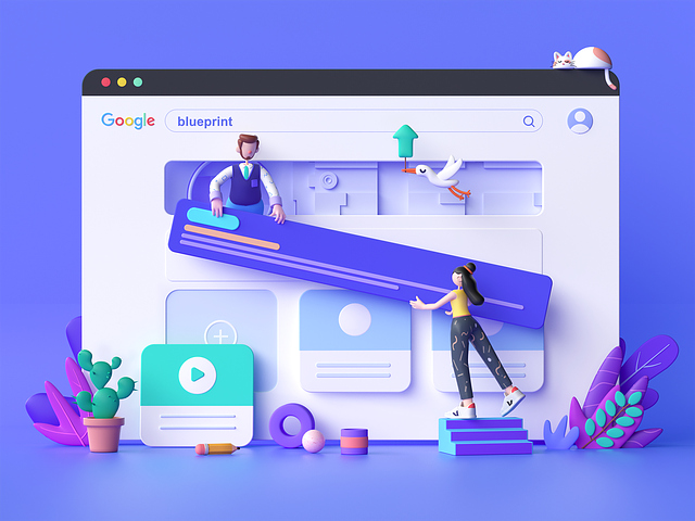 Blueprint - landing page