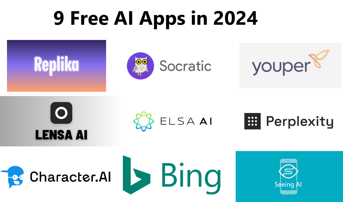 9 Free AI Apps in 2024