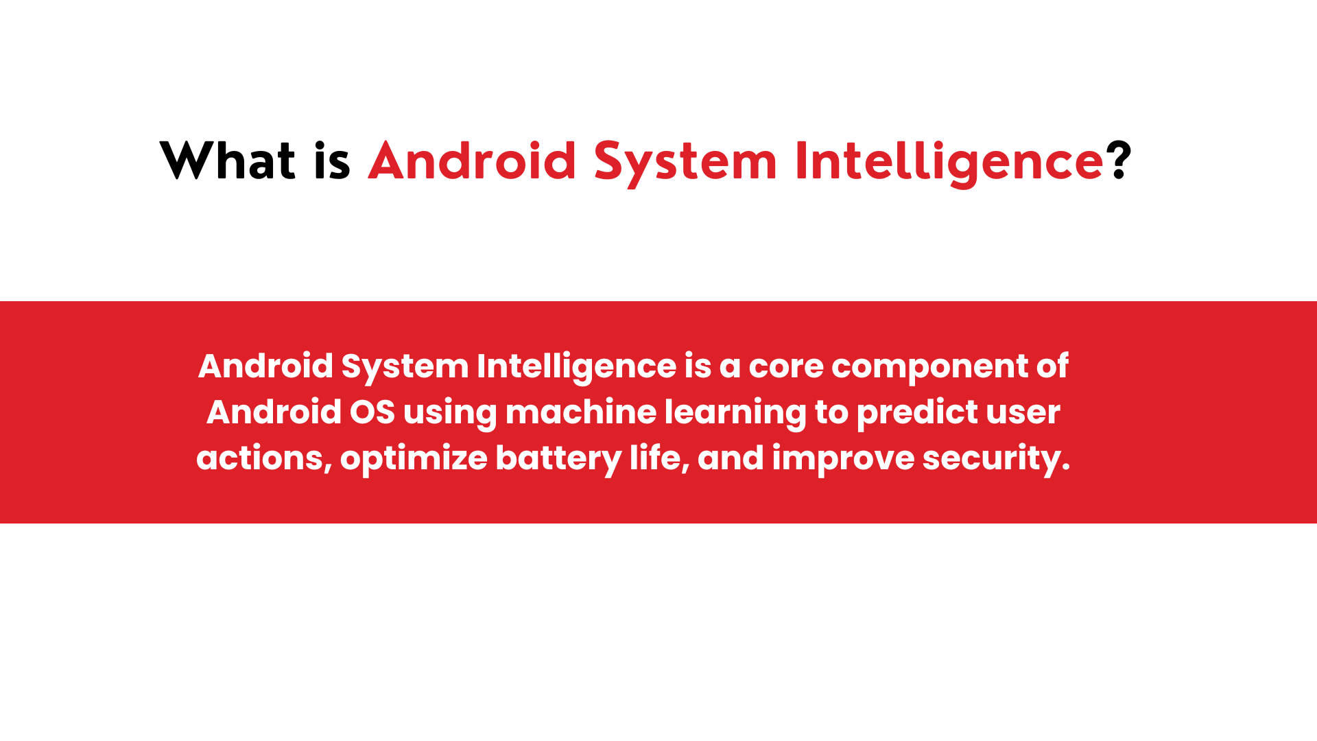 image defining What is Android System Intelligence