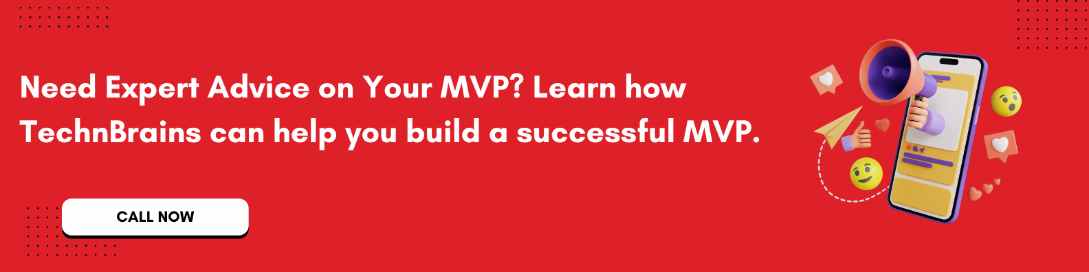 Successful MVP app - CTA