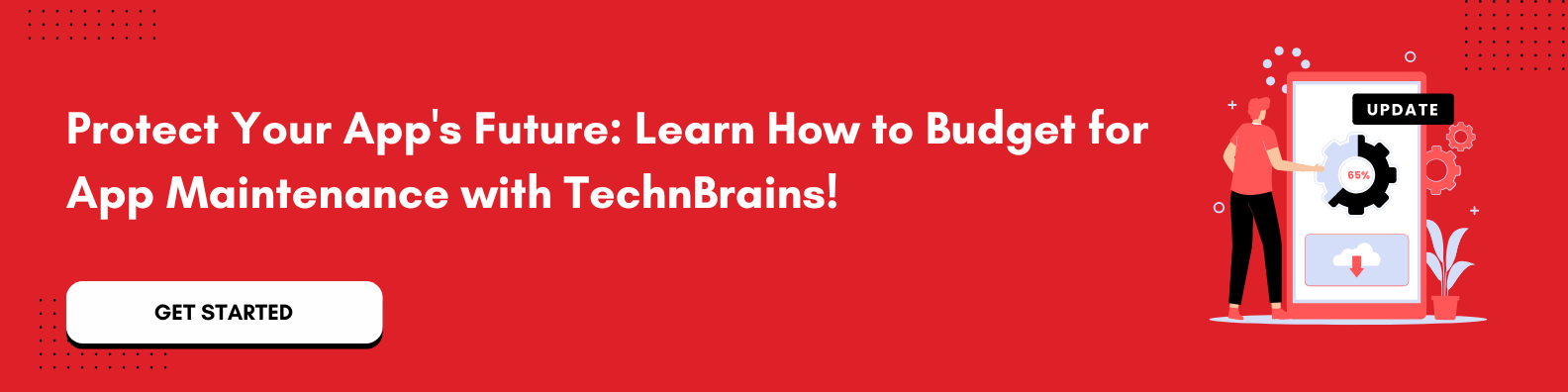 Budget app maintenance with TechnBrains - CTA