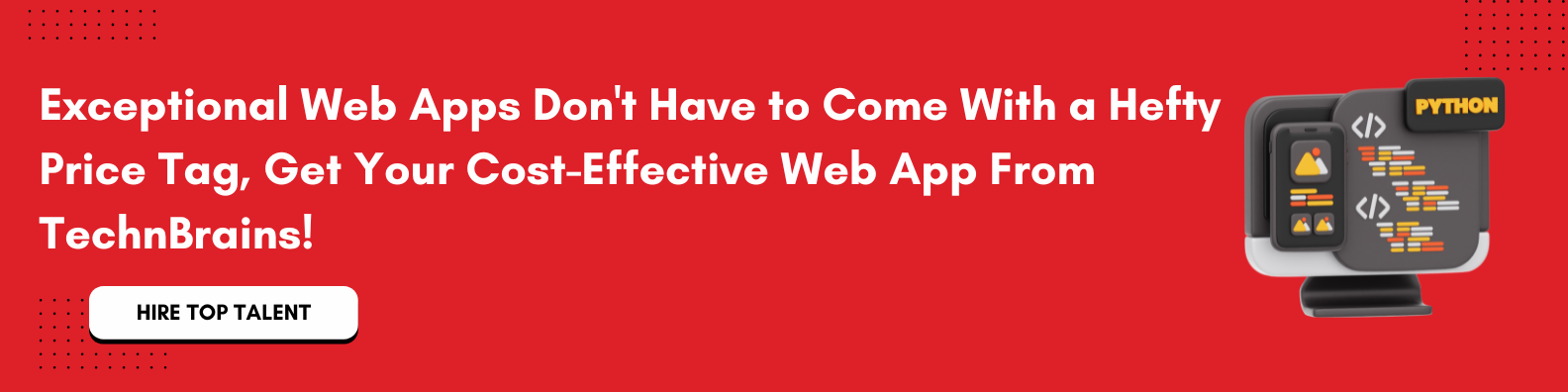 Build Cost-effective Web App with TechnBrains - CTA
